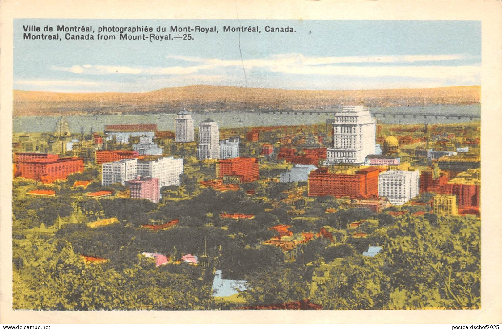 B92083 montreal canada from mount royal   canada