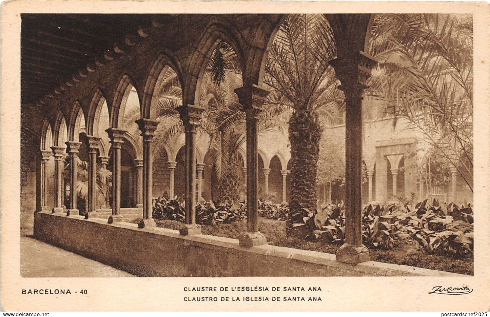 B93412 barcelona claustre de l esglesia de santa ana  spain