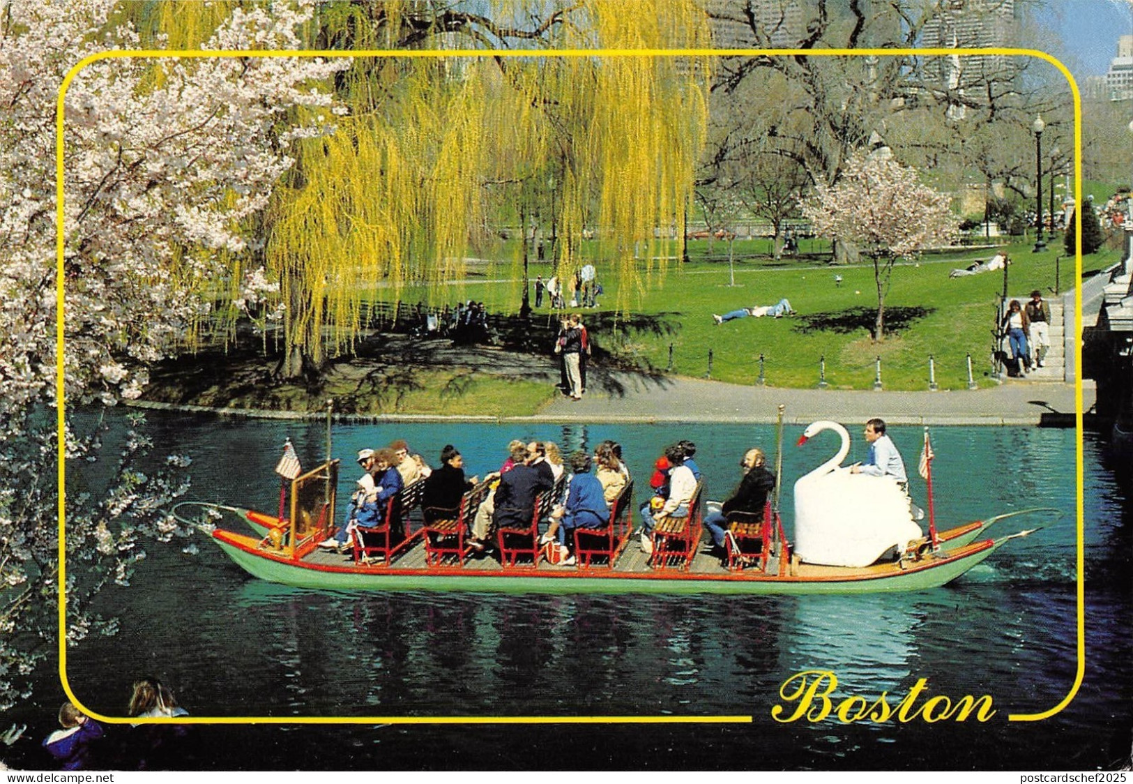 B95415 boston swanboat boston massachusetts usa