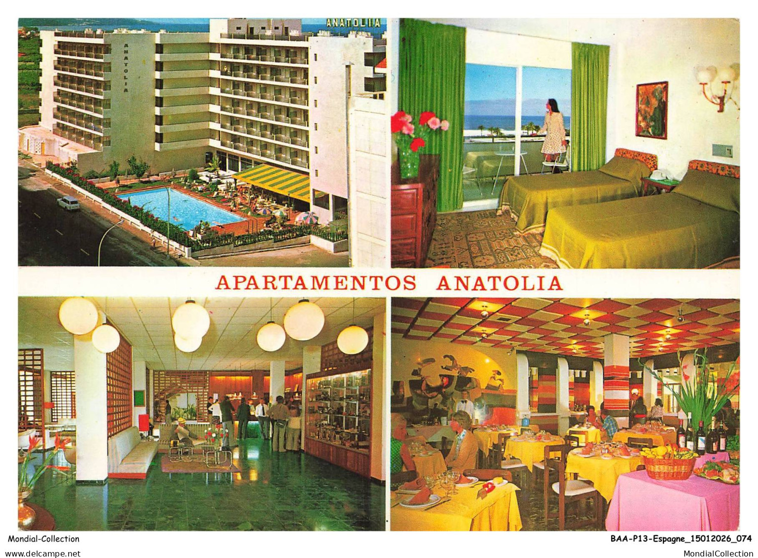 BAAP13-1261-ESPAGNE - TENERIFE - Puerto de la cruz - Apartamentos - Piscina climatizade - Hilo musical