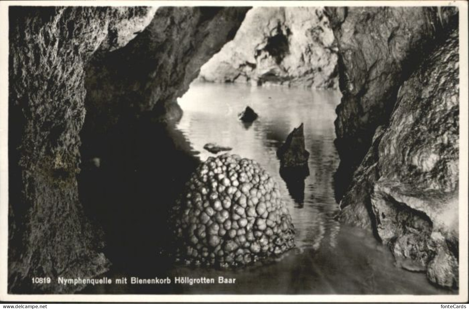 Baar ZG Baar Hoellgrotte Nymphenquelle Bienenkorb