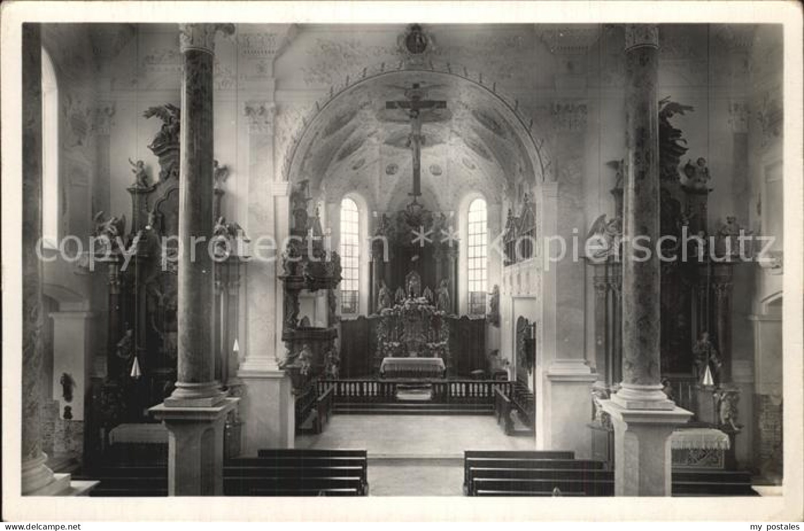 Babenhausen Schwaben Inneres der Pfarrkirche