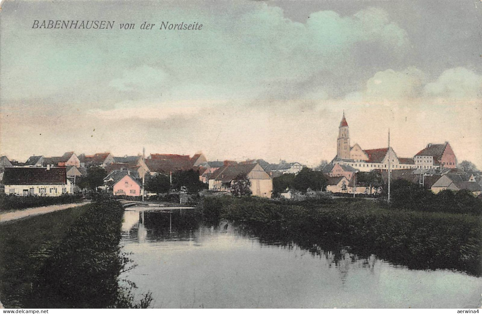 Babenhausen von der Nordseite Postkarte