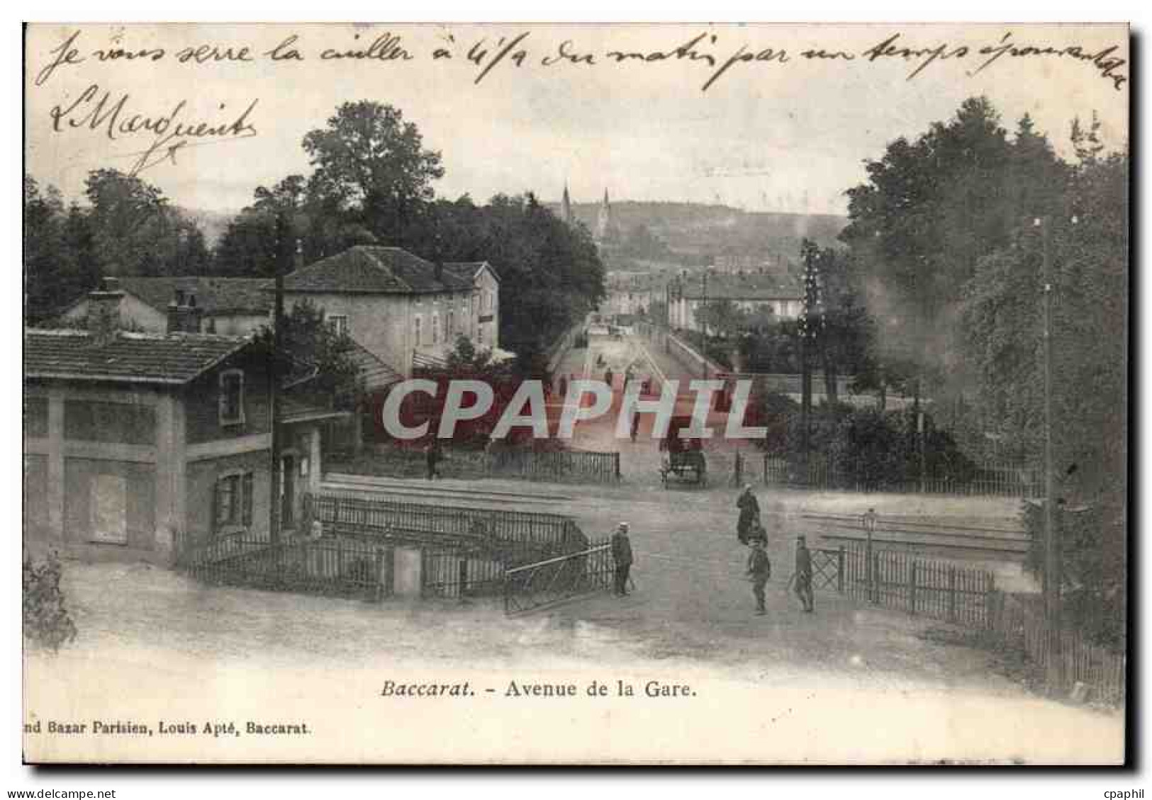 Baccarat - Avenue de la Gare - Collos - CPA