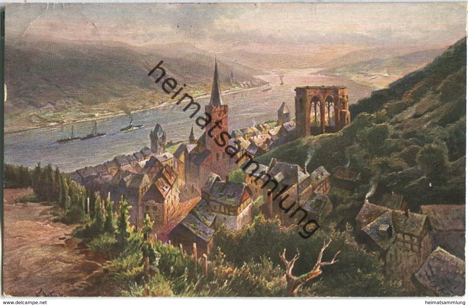 Bacharach - Künstler-Ansichtskarte