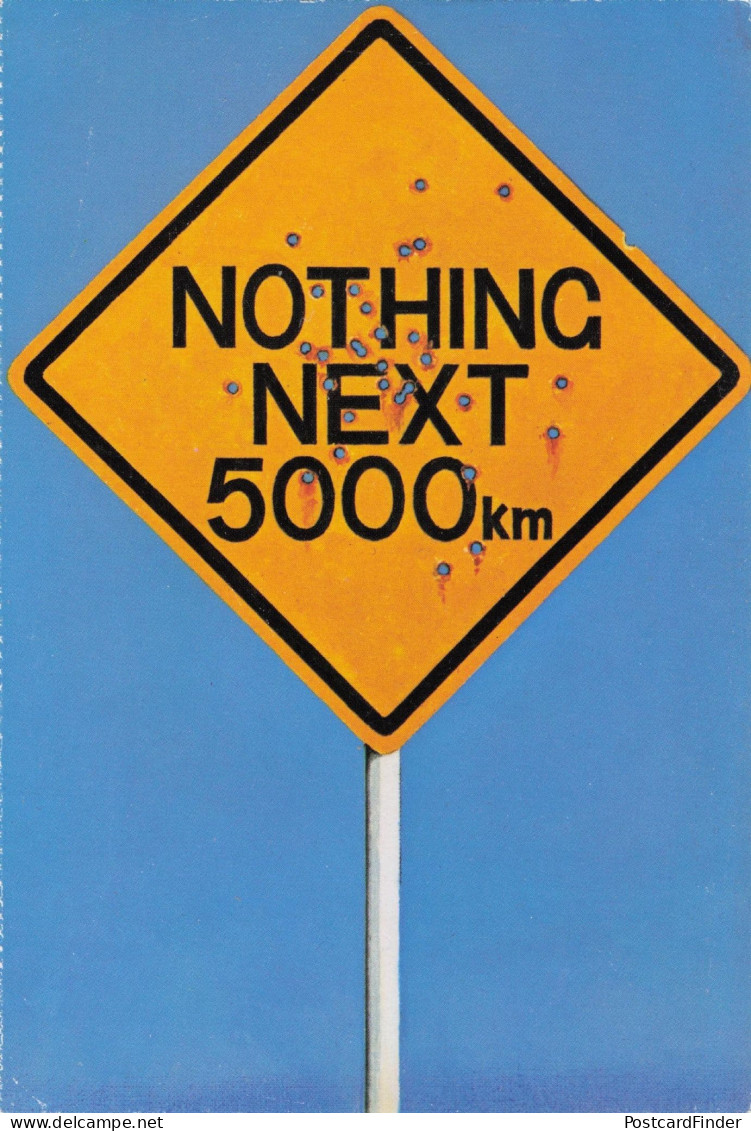 Back O'Beyond Broken Hill Last Kangaroo Sighting Sign Australia Postcard