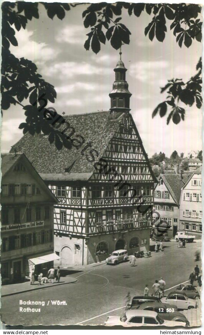 Backnang - Rathaus - Foto-Ansichtskarte - ohne AK-Einteilung