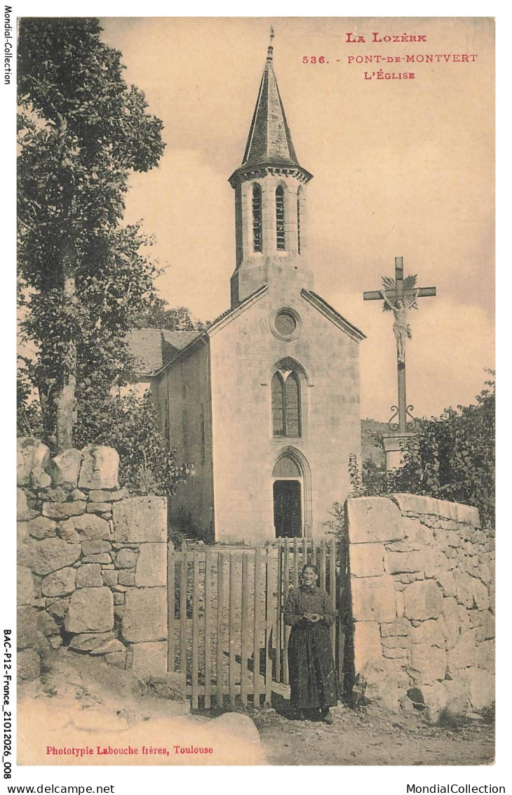 BACP12-0984-48 - LE PONT-DE-MONTVERT - L'eglise