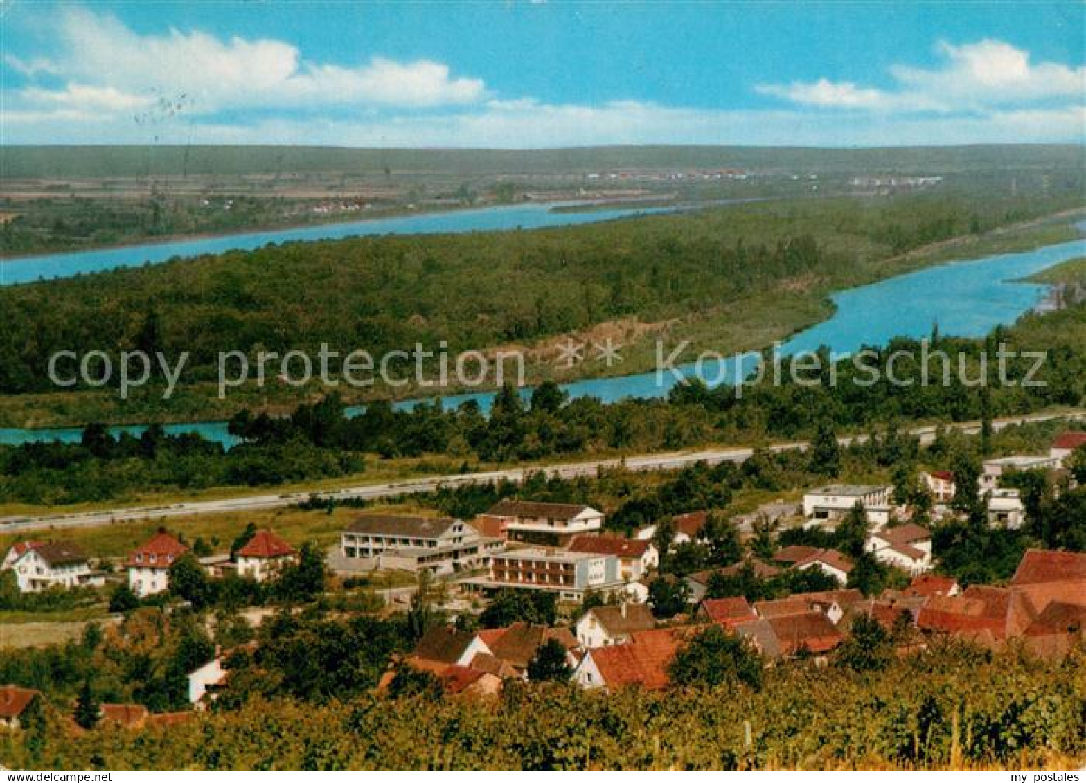 Bad Bellingen Panorama mit Rhein