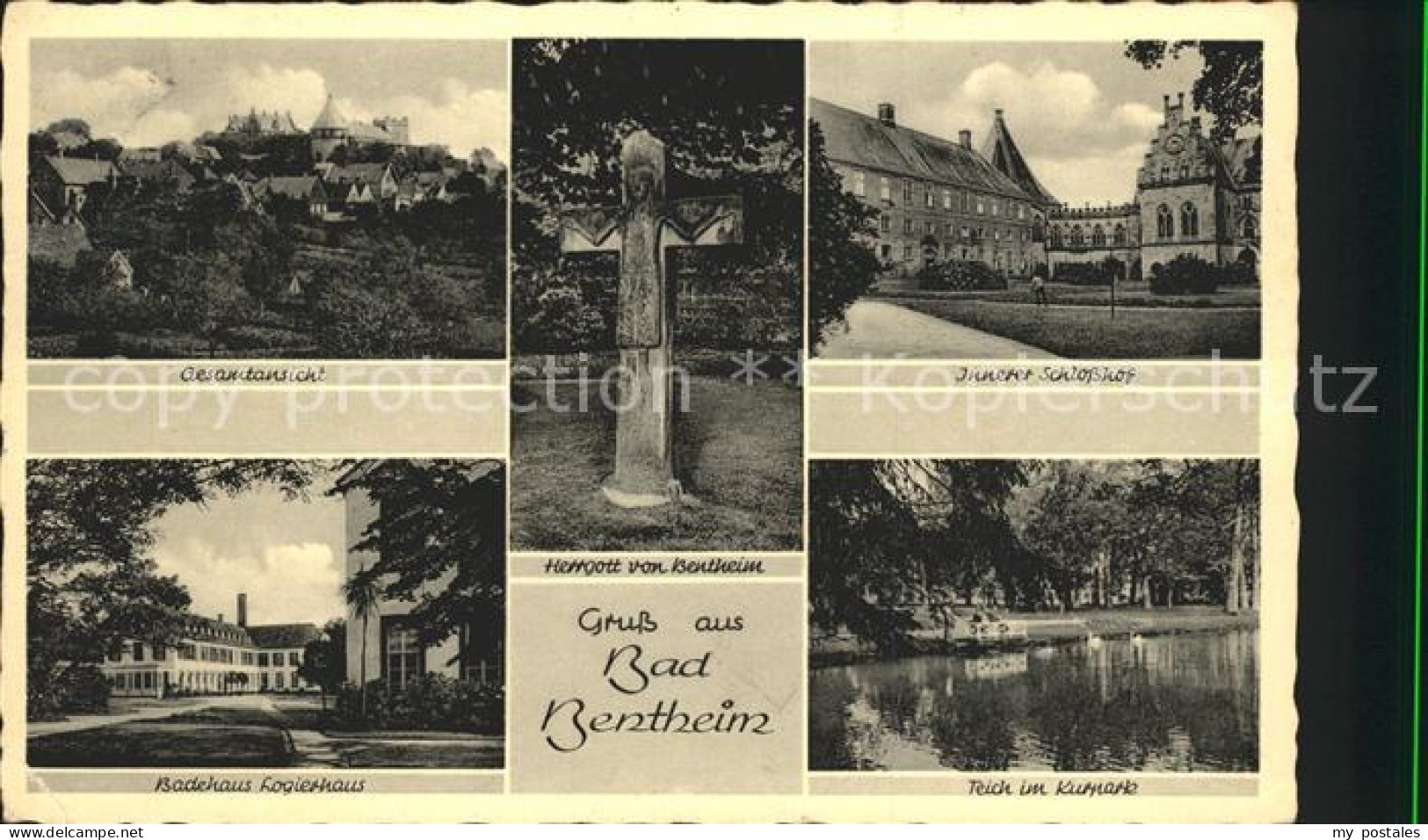 Bad Bentheim Gesamtansicht Herrgott von Bentheim Innerer Schlosshof Badehaus Log