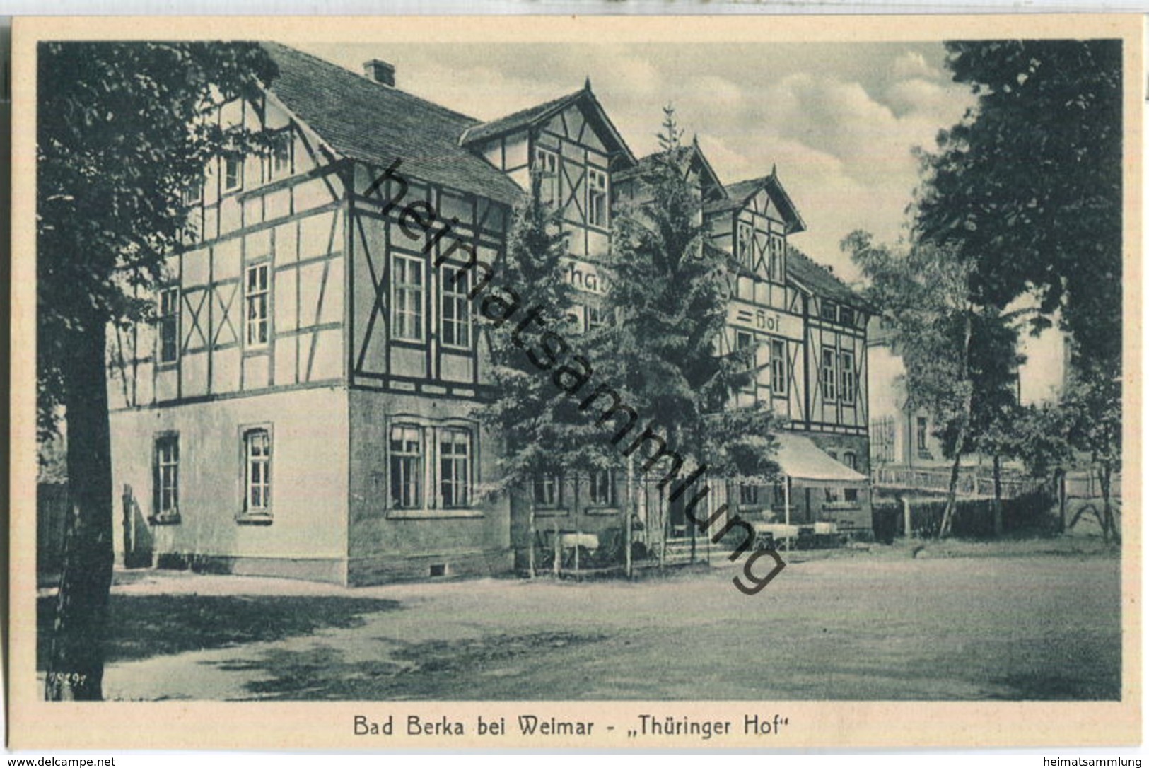 Bad Berka - Hotel Thüringer Hof - Verlag H. P. Geist Bad Berka 30er Jahre
