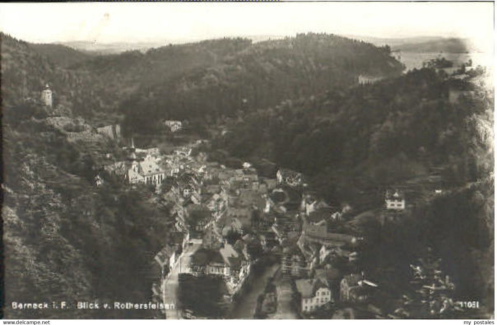 Bad Berneck Berneck Rothersfelsen ungelaufen ca. 1930