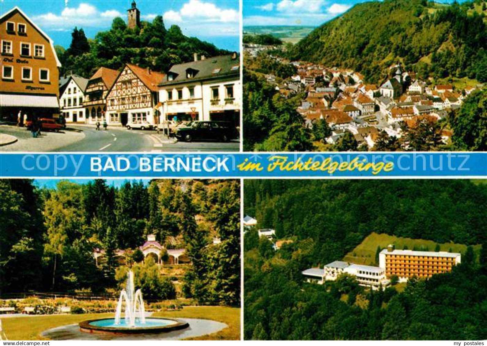 Bad Berneck Siemens Kur und Erholungsheim Berneck Springbrunnen Hauptstrasse Bur