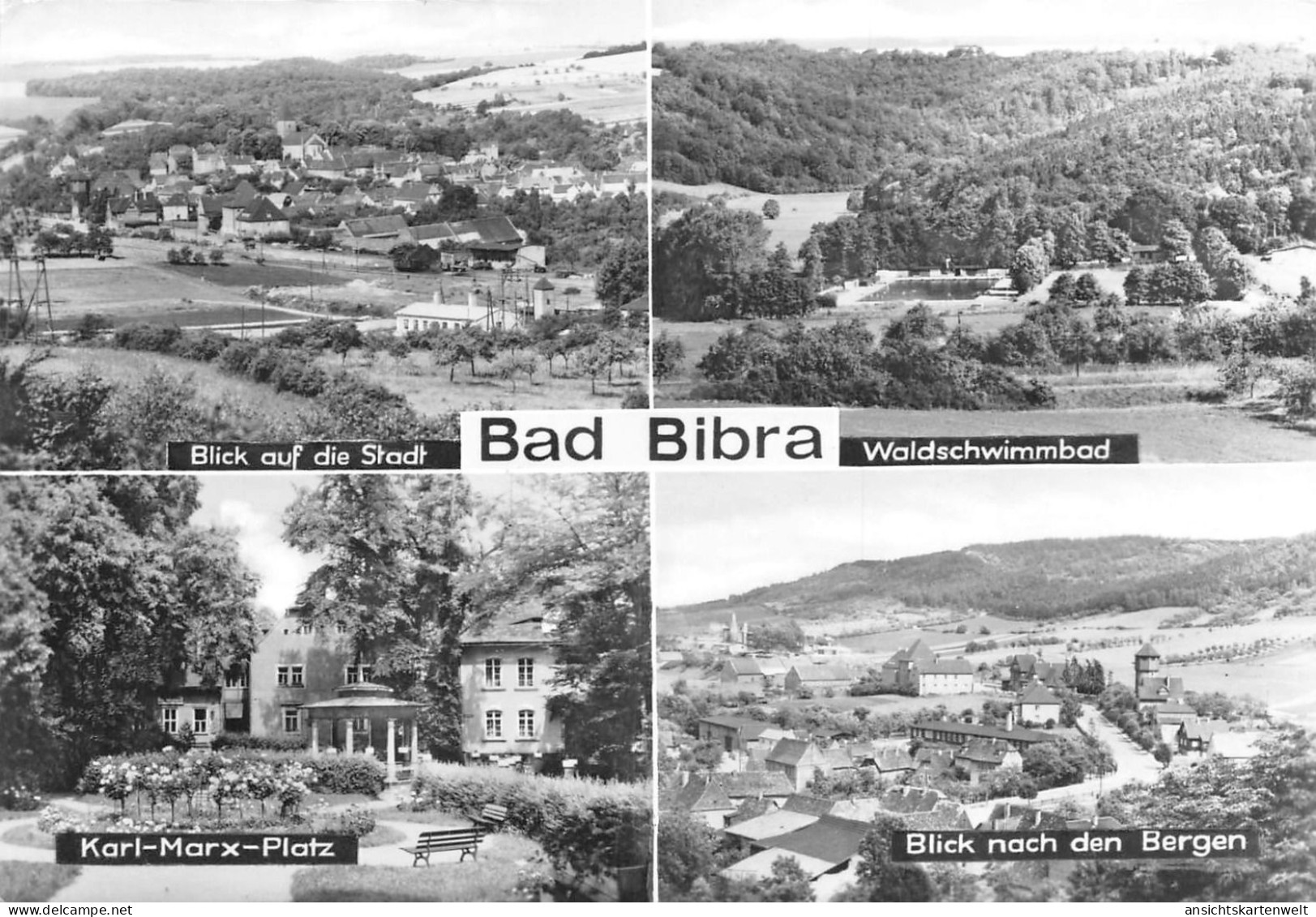 Bad Bibra Mehrbildkarte gl1985 #177.516