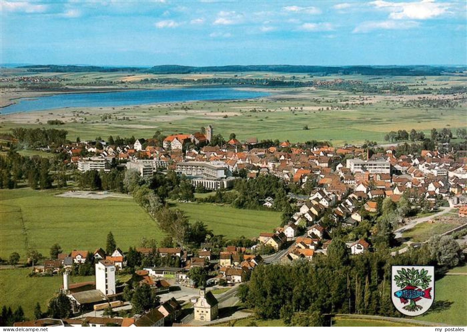 Bad Buchau Federsee Fliegeraufnahme