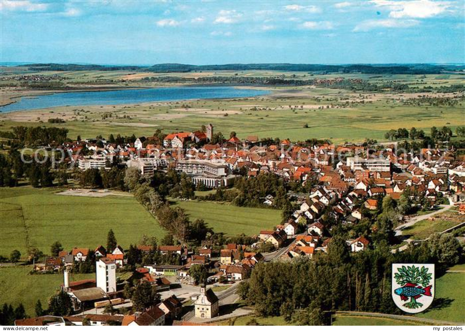 Bad Buchau Federsee Fliegeraufnahme