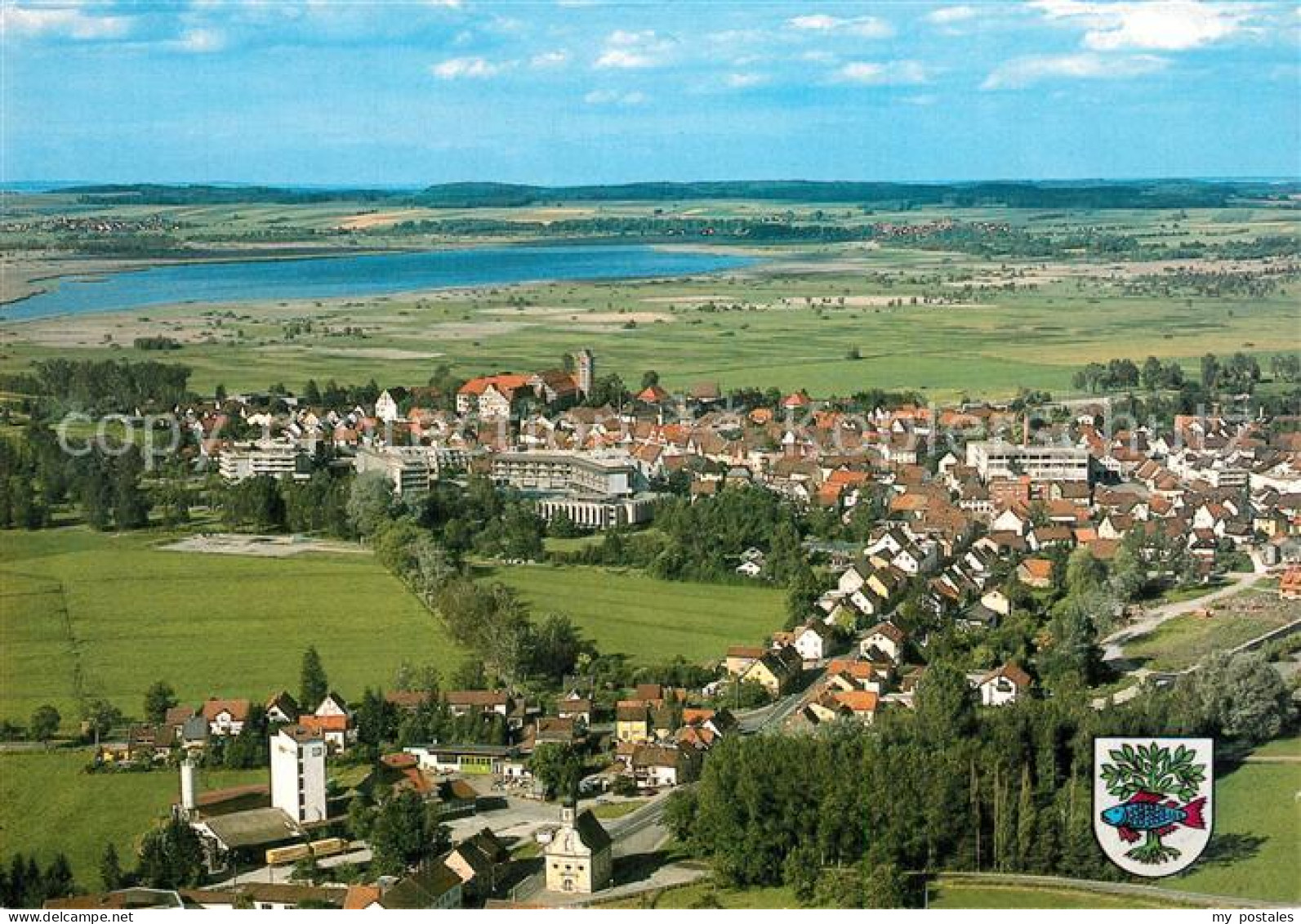 Bad Buchau Federsee Fliegeraufnahme