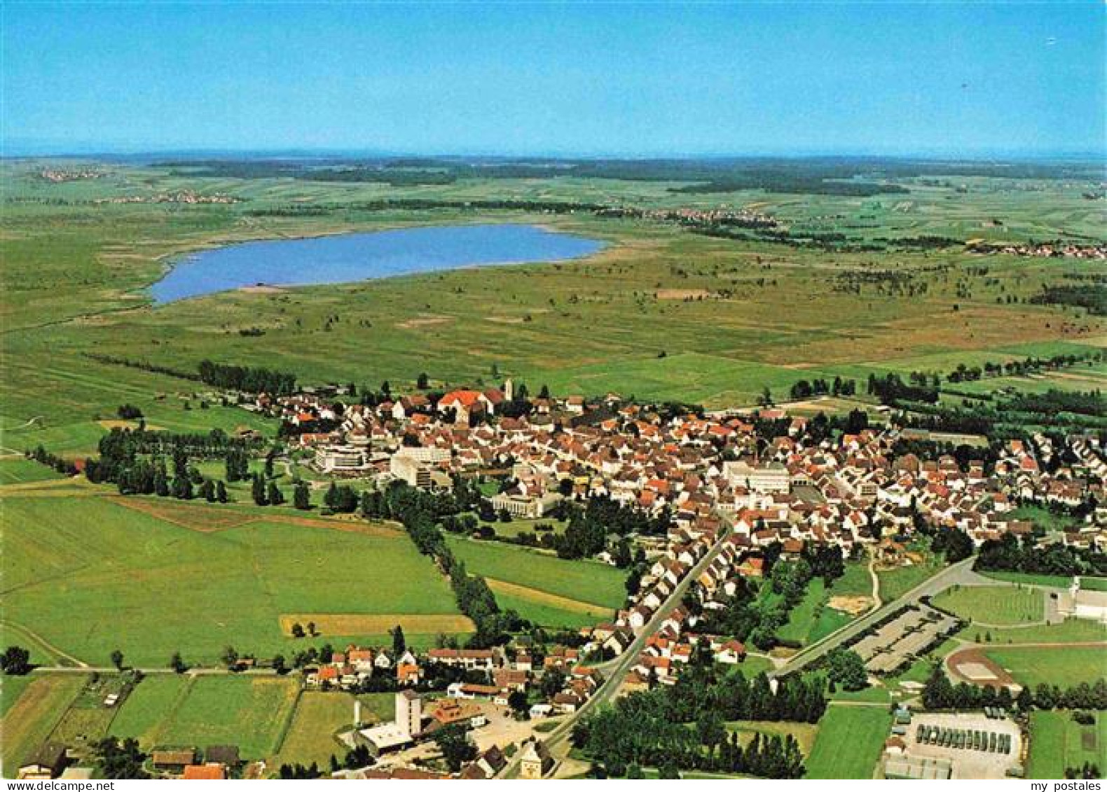 Bad Buchau Federsee Fliegeraufnahme