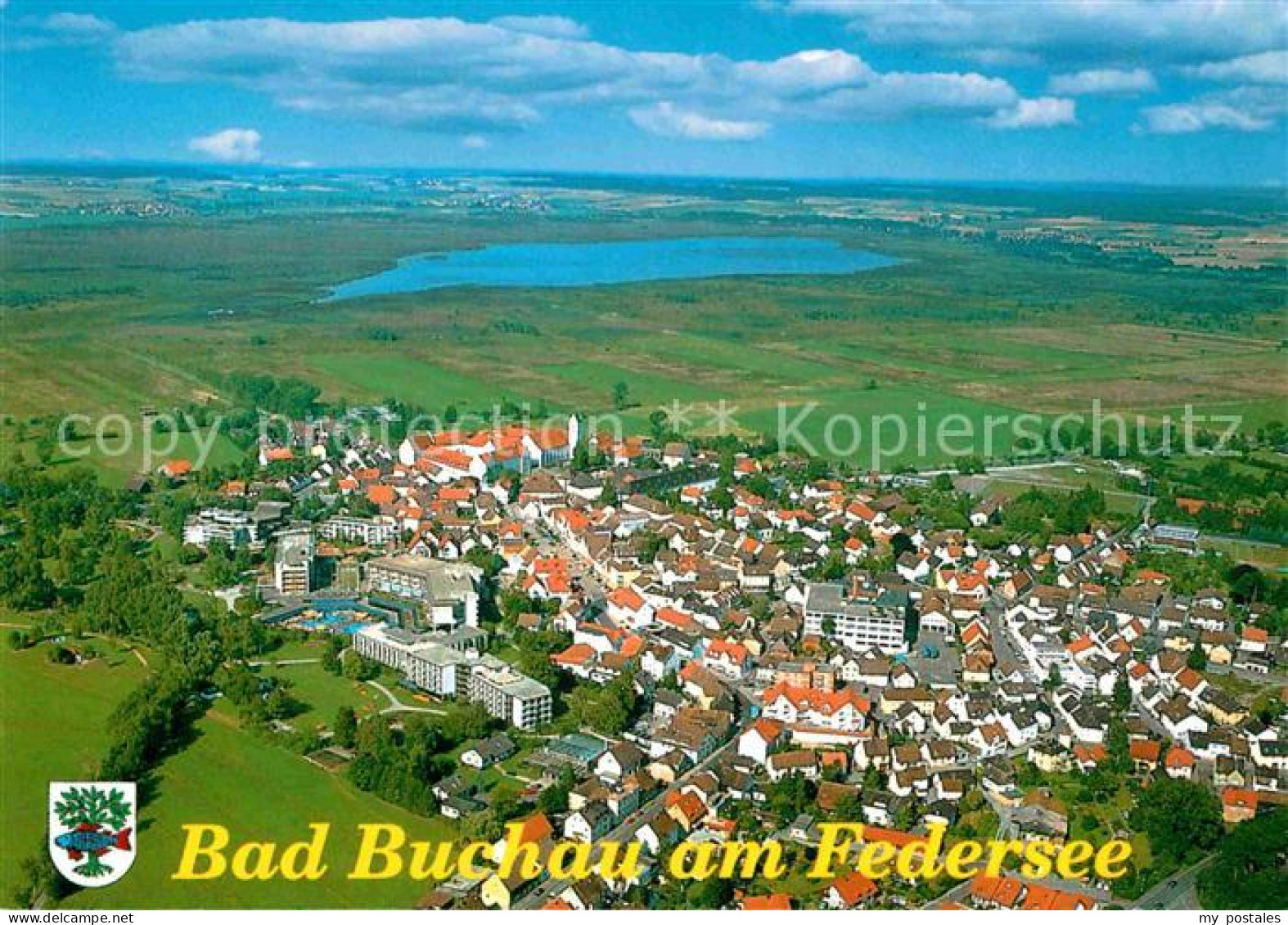 Bad Buchau Federsee Luftaufnahme