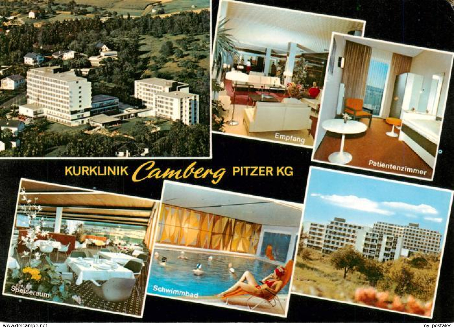 Bad Camberg Fliegeraufnahme Kurklinik Camberg Empfang Patientenzimmer Speiseraum