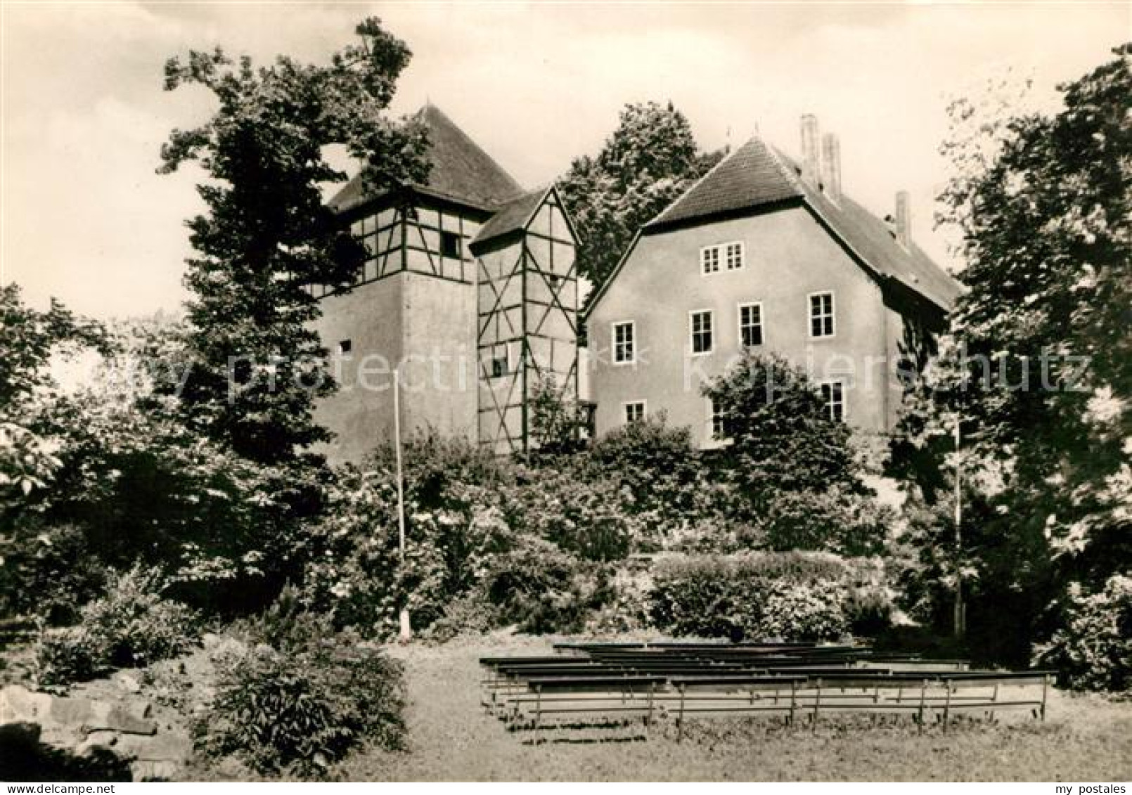 Bad Dueben Burg mit Freilichtbuehne