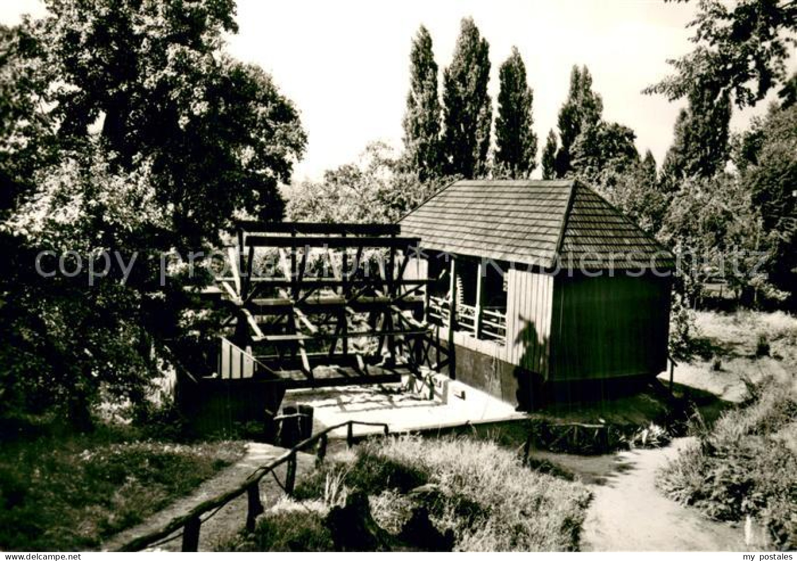 Bad Dueben Schiffmuehle im Burggarten