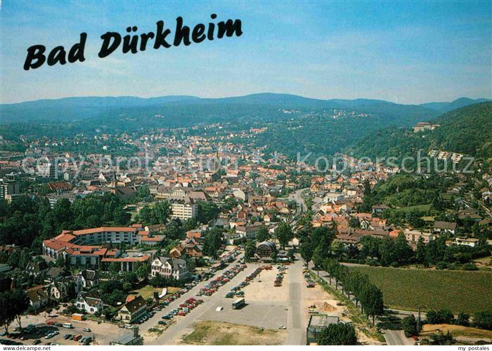 Bad Duerkheim Fliegeraufnahme Kurpark Gradierwerk Spielbank