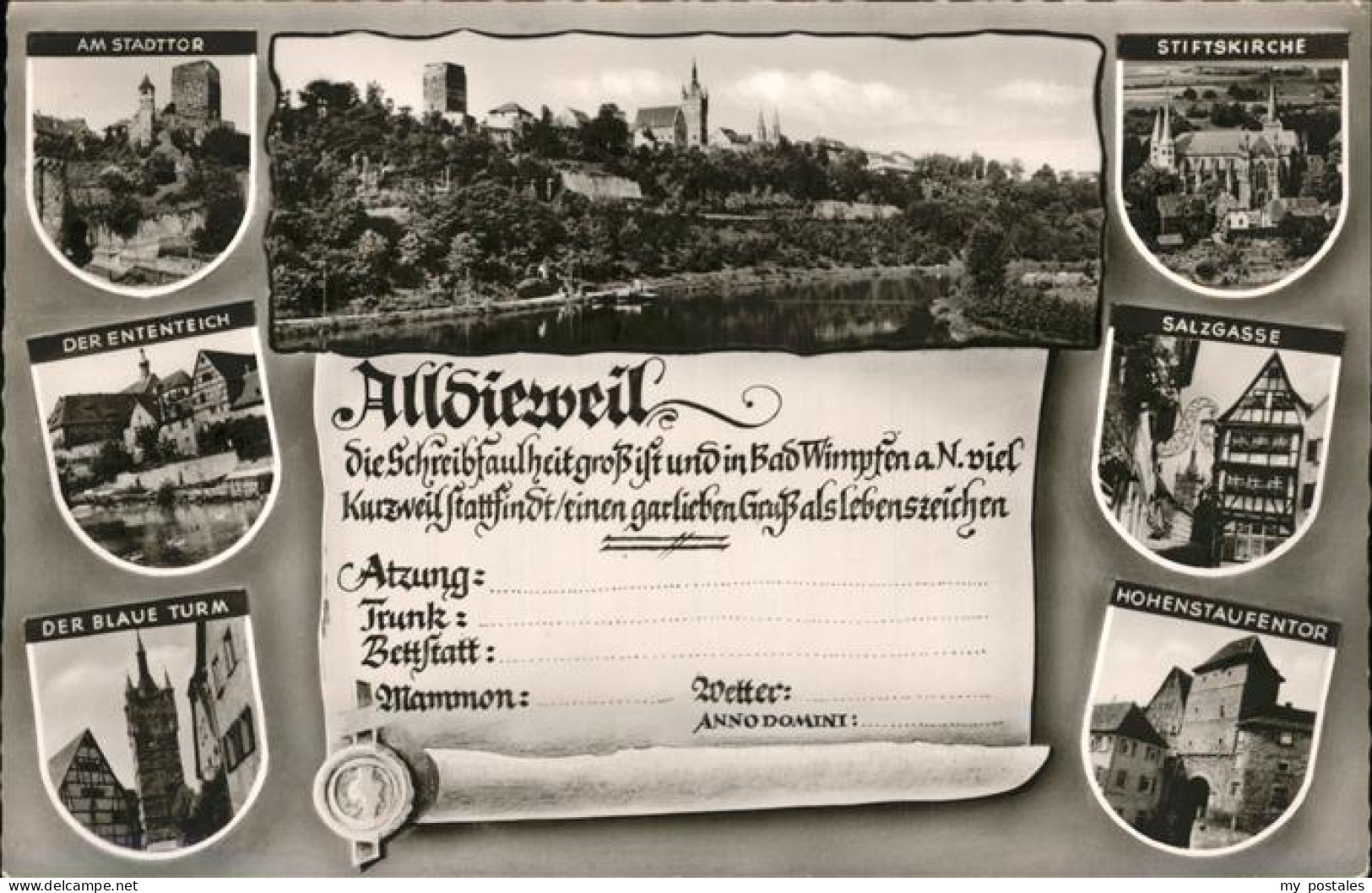 Bad Friedrichshall Stiftskirche Hohenstaufentor Salzgasse Ententeich