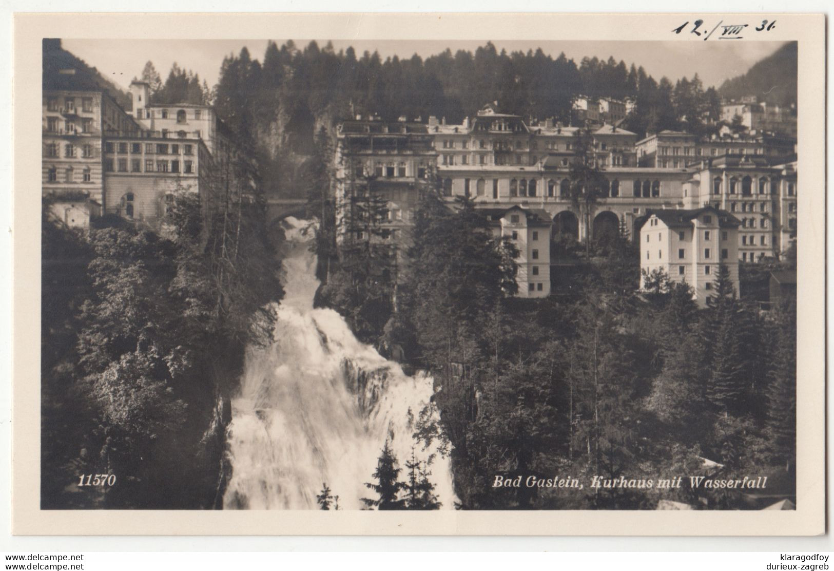Bad Gastein old postcard 1931 unused b201101