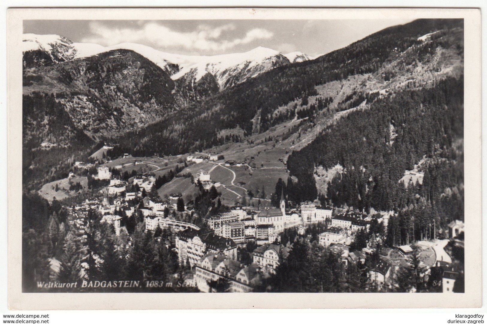 Bad Gastein old postcard not travelled b190401