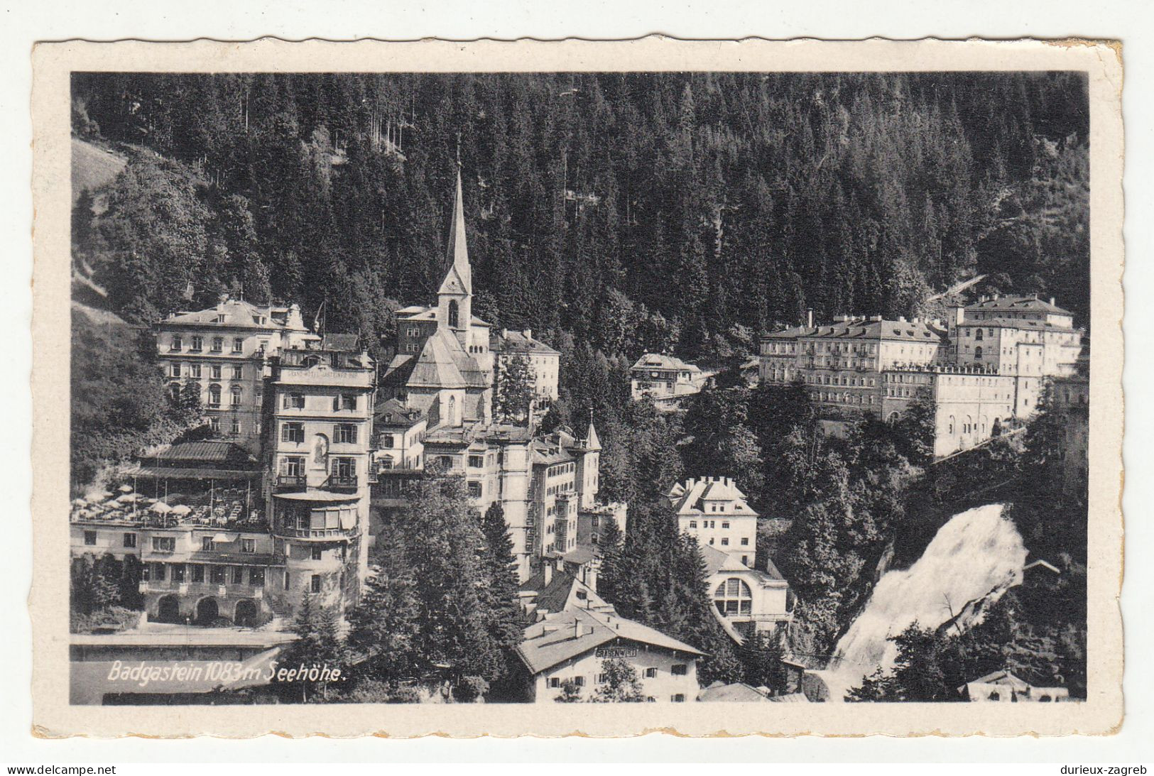 Bad Gastein old postcard posted 195? b230720