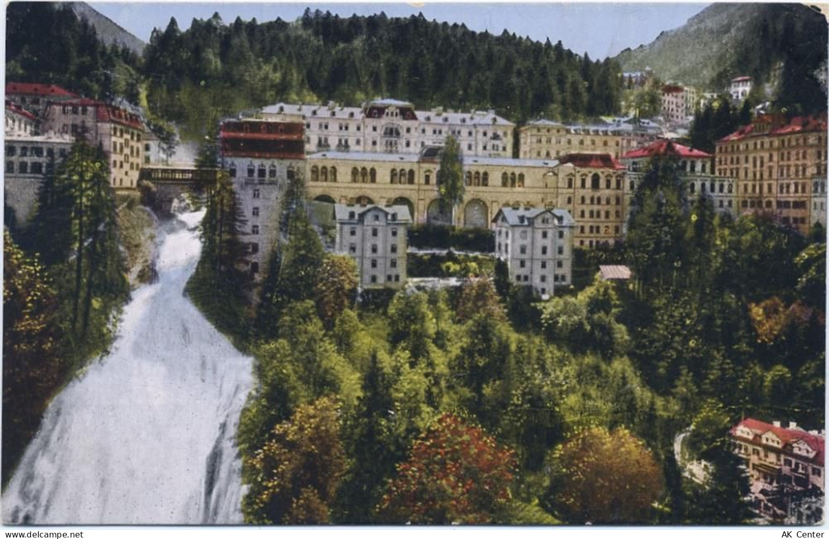 Bad Gastein um 1910-20 - Bad Gastein, Wasserfall/waterfall,Monopol Kunst... - 20053715