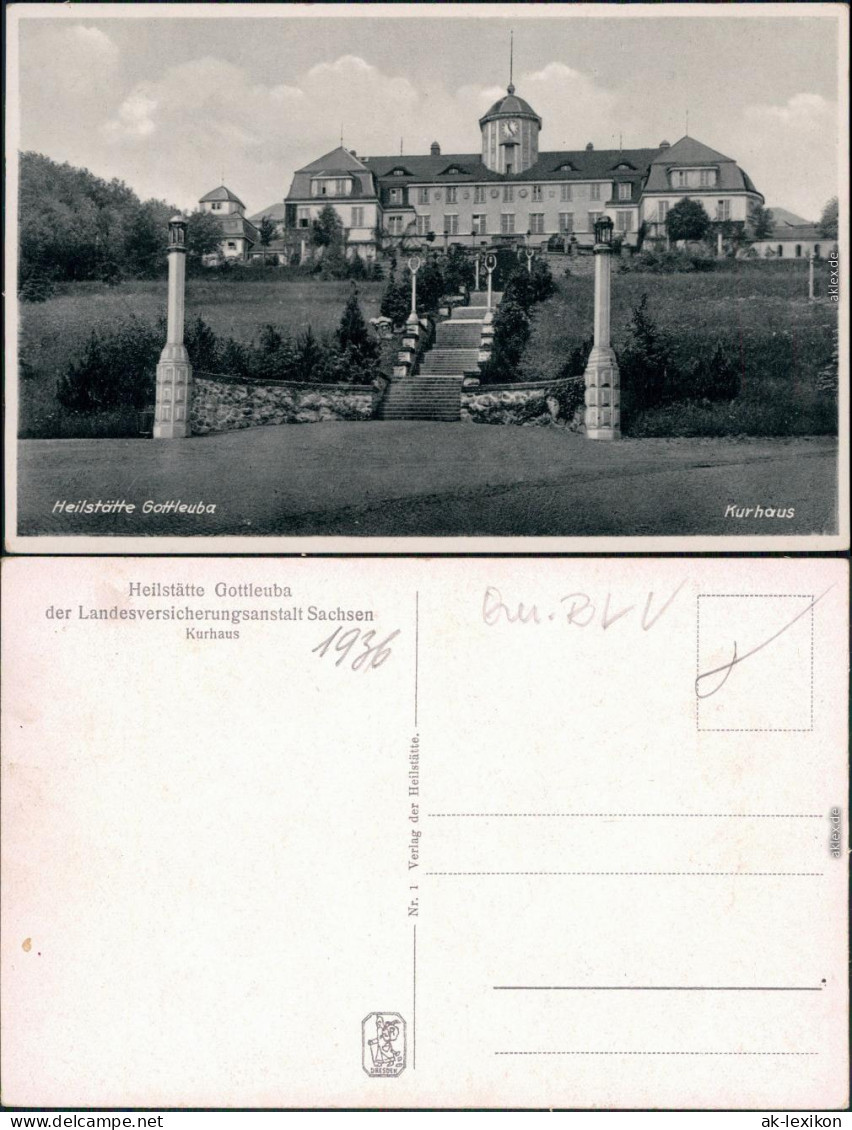 Bad Gottleuba-Bad Gottleuba-Berggießhübel Heilstätten - Kurhaus 1936