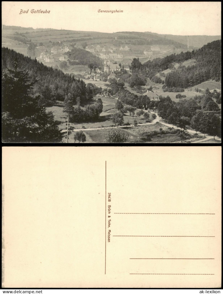 Bad Gottleuba-Bad Gottleuba-Berggießhübel Panorama-Ansicht 1910