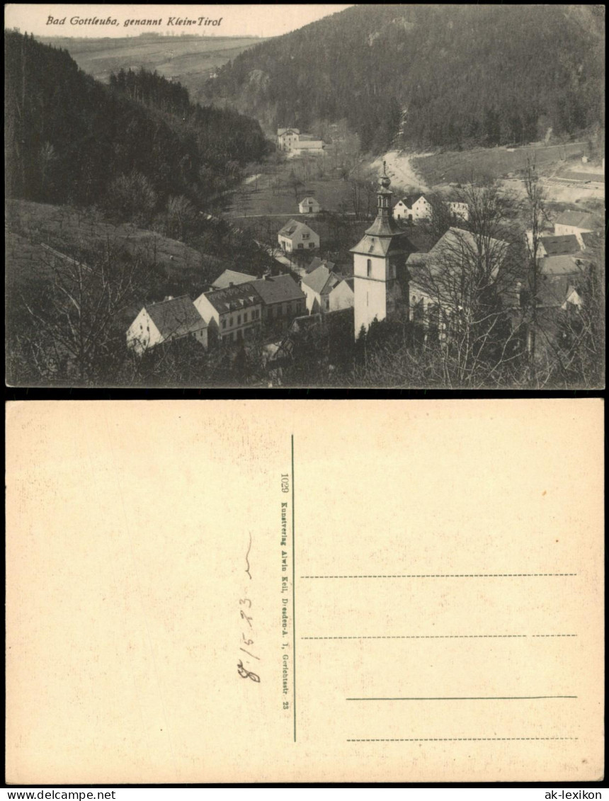 Bad Gottleuba-Bad Gottleuba-Berggießhübel Panorama-Ansicht 1923