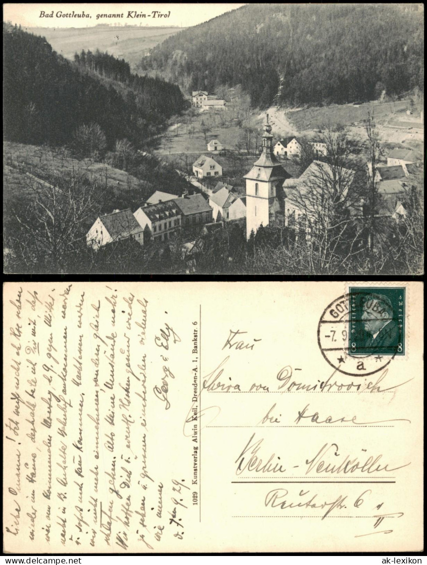 Bad Gottleuba-Bad Gottleuba-Berggießhübel Panorama-Ansicht 1929