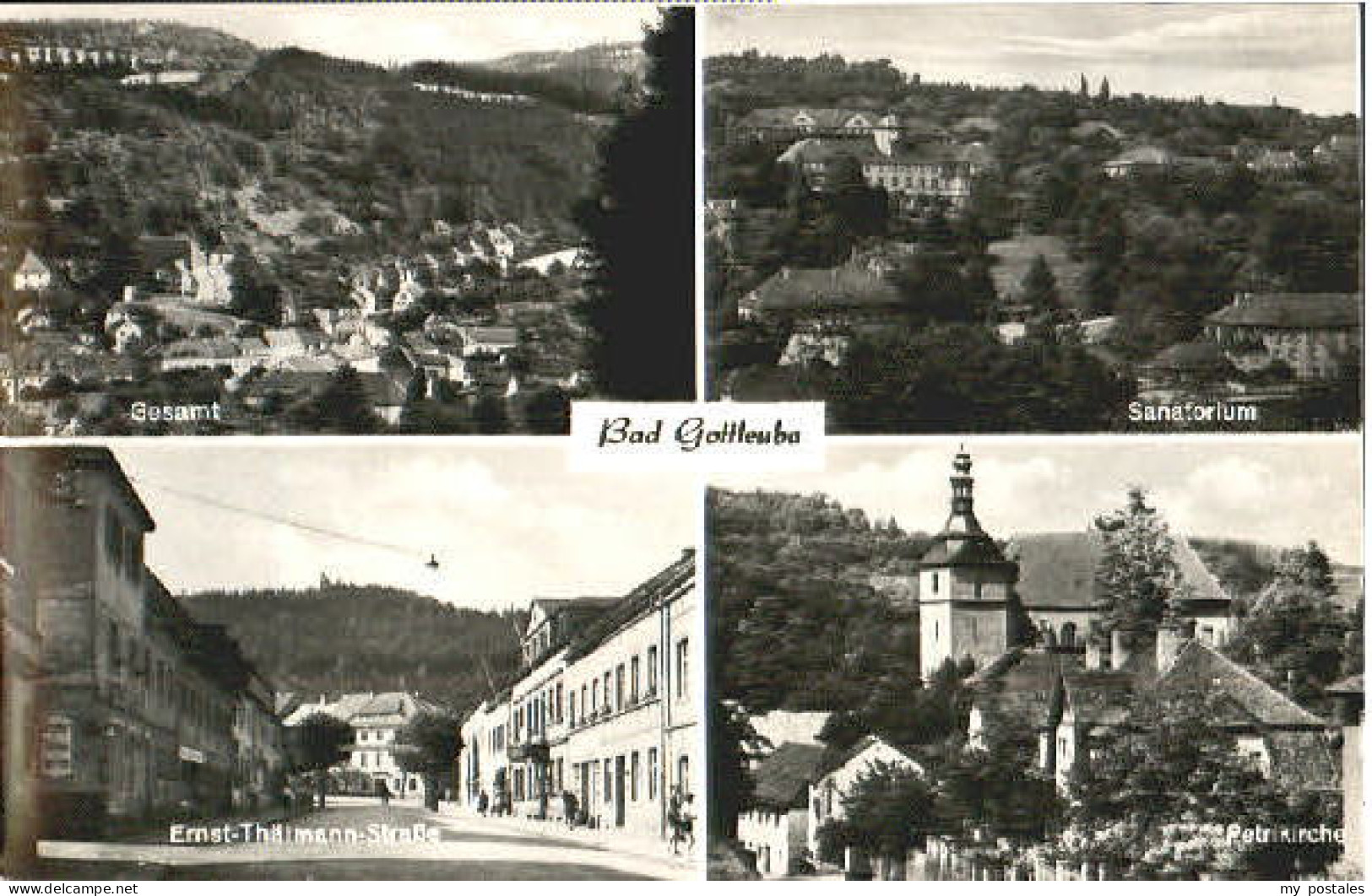 Bad Gottleuba-Berggiesshuebel Bad Gottleuba Sanatorium Kirche x 1960