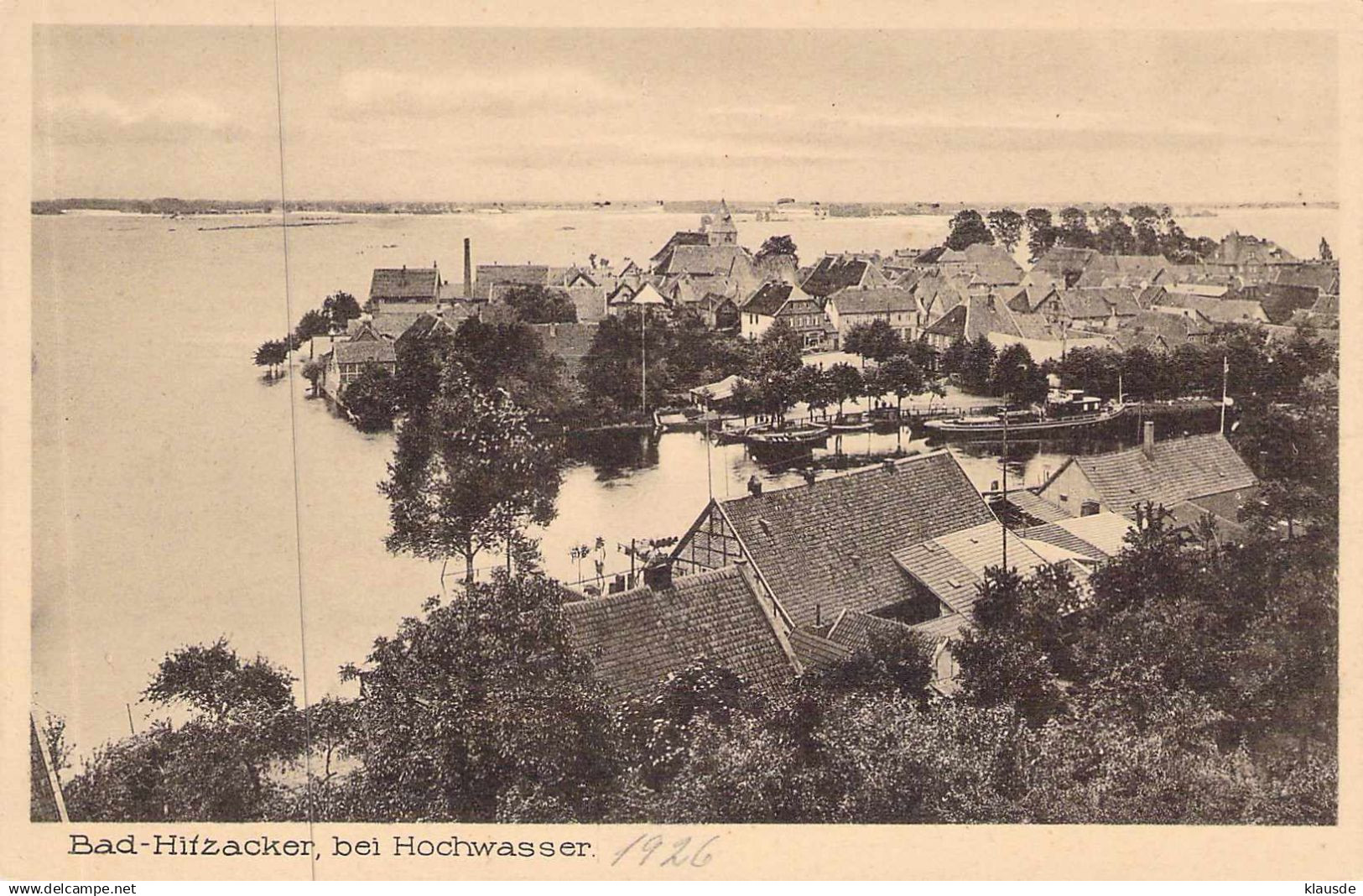 Bad-Hitzacker,bei Hochwasser 1926