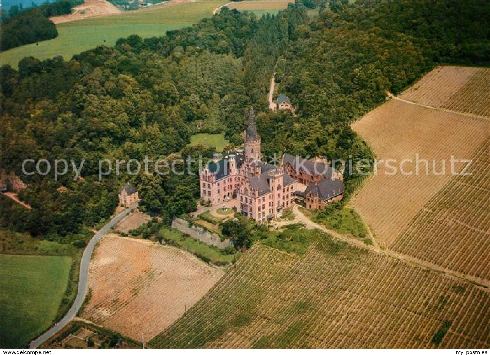 Bad Hoenningen Schloss Arenfels Fliegeraufnahme