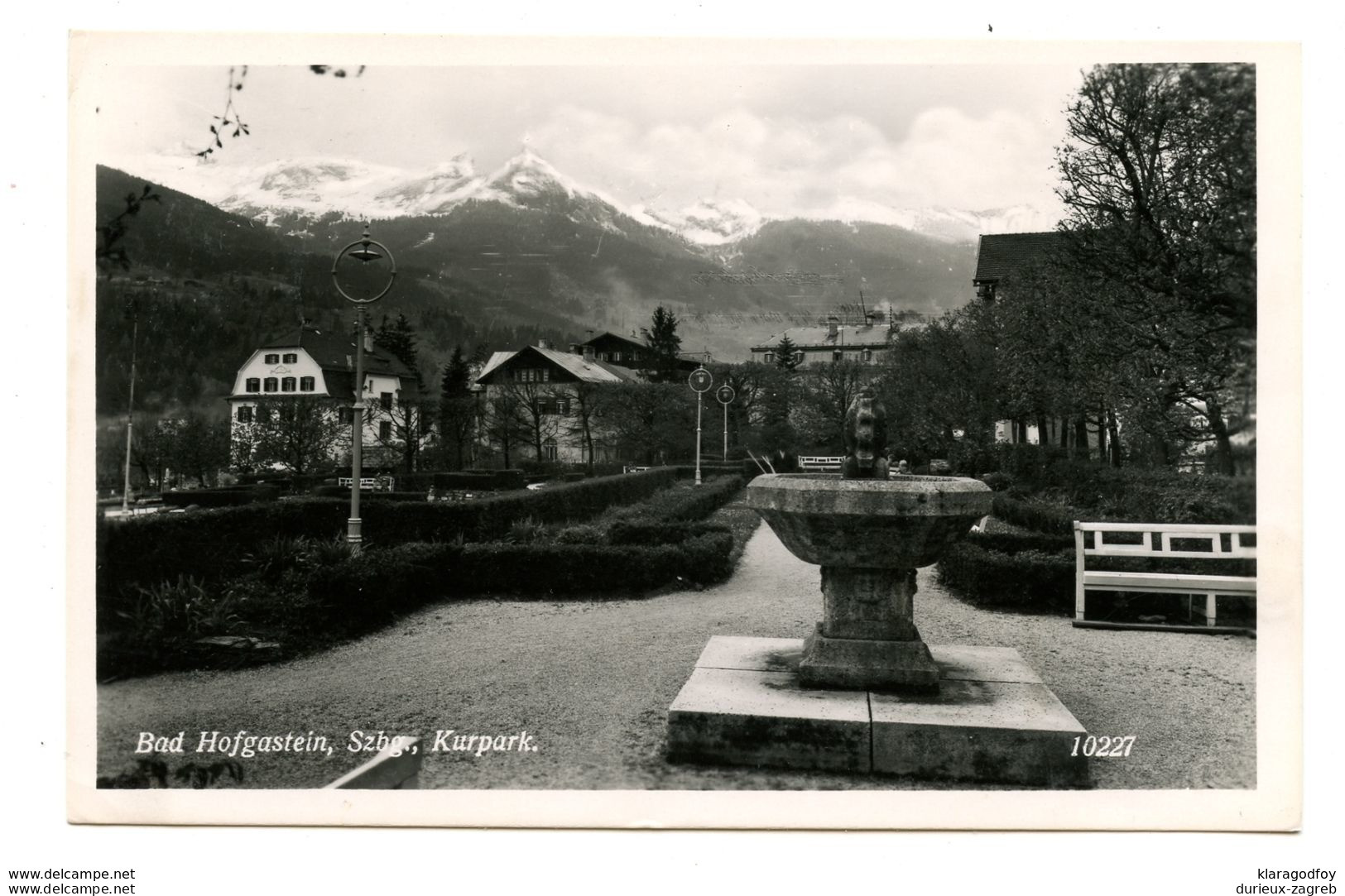 Bad Hofgastein postcard posted 1952 special pmk b200801