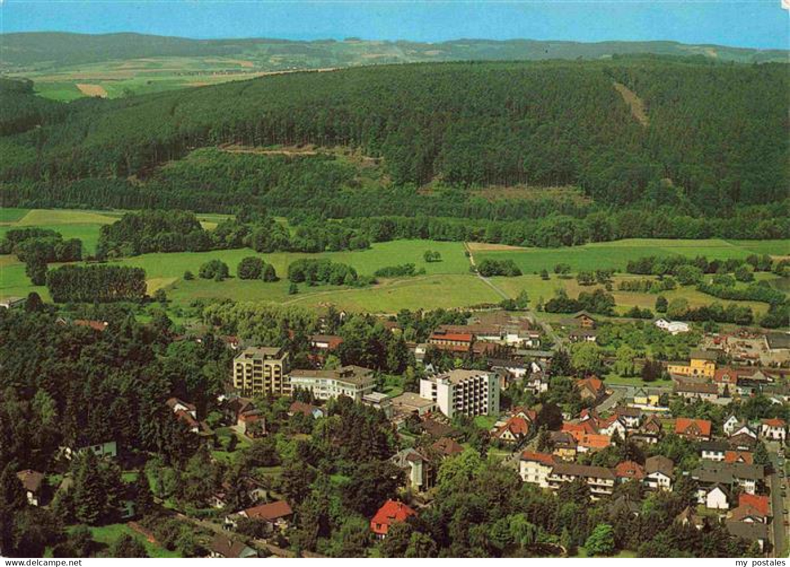 Bad Koenig Odenwald Fliegeraufnahme mit Odenwald Klinik