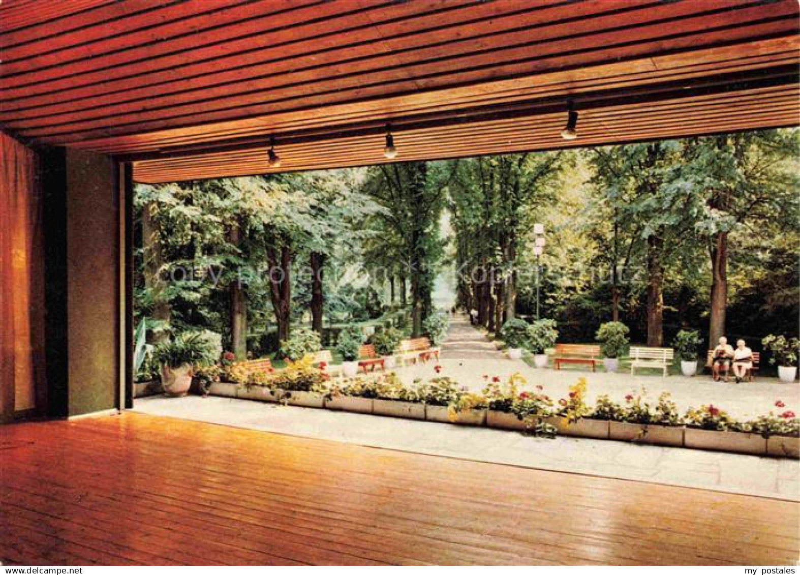 Bad Koenigshofen Bayern Kurpark Konzertpavillon Buehne