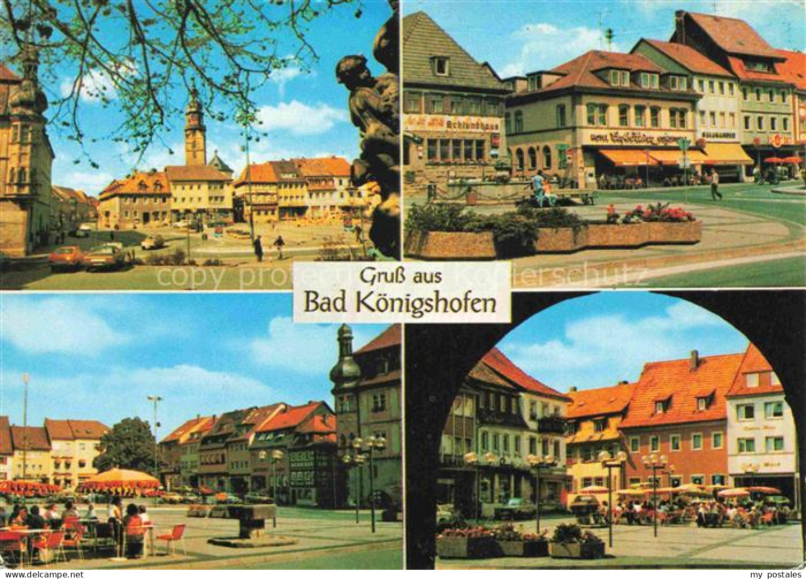 Bad Koenigshofen Bayern Marktplatz