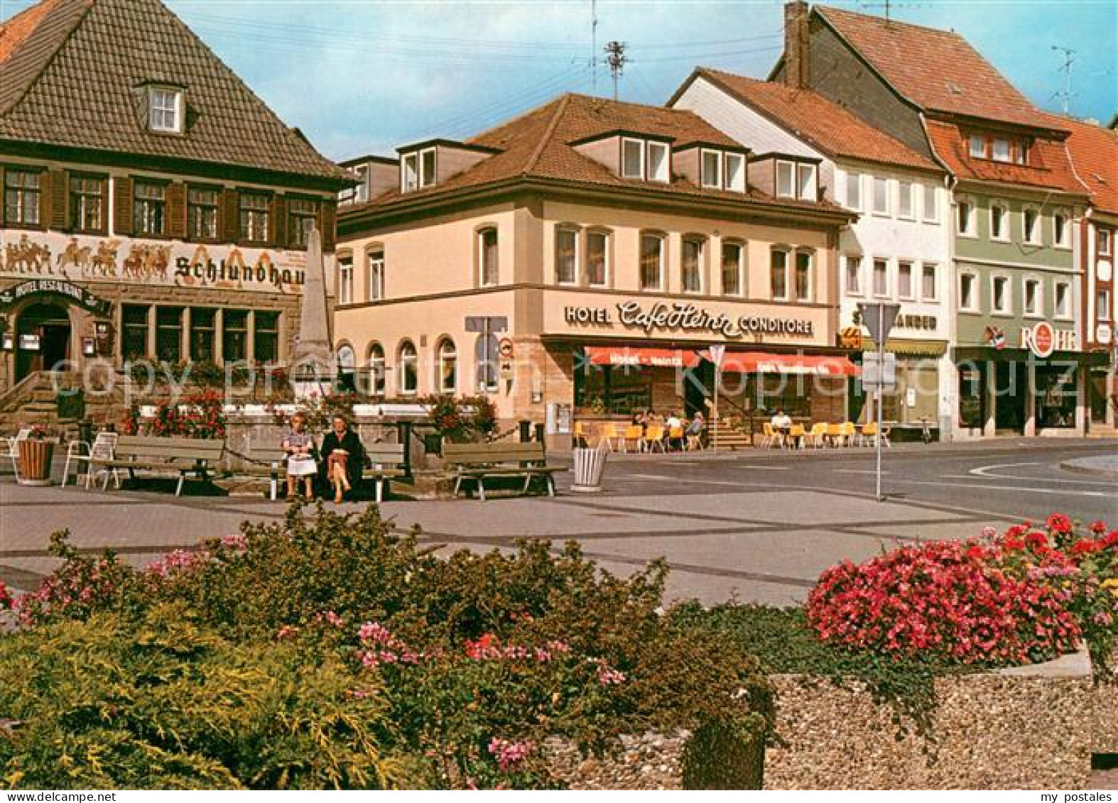 Bad Koenigshofen Marktplatz mit Schlundhaus