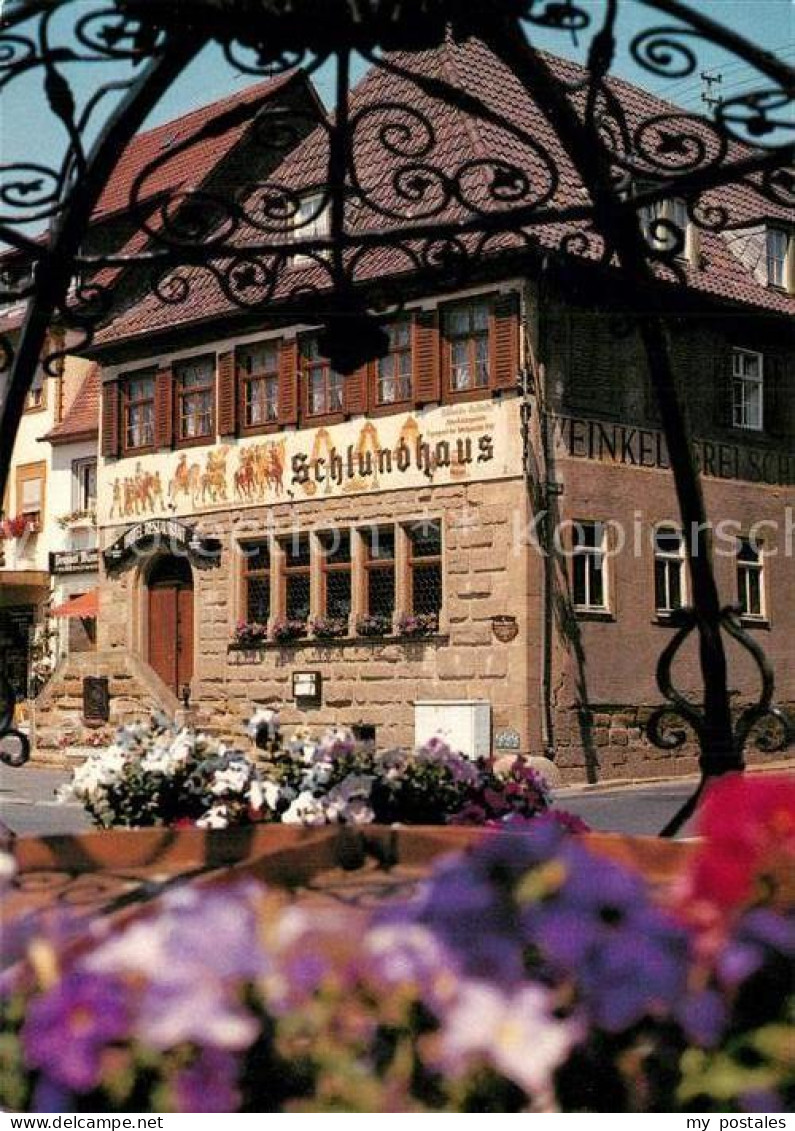Bad Koenigshofen Restaurant Weinkeller Hotel Schlundhaus