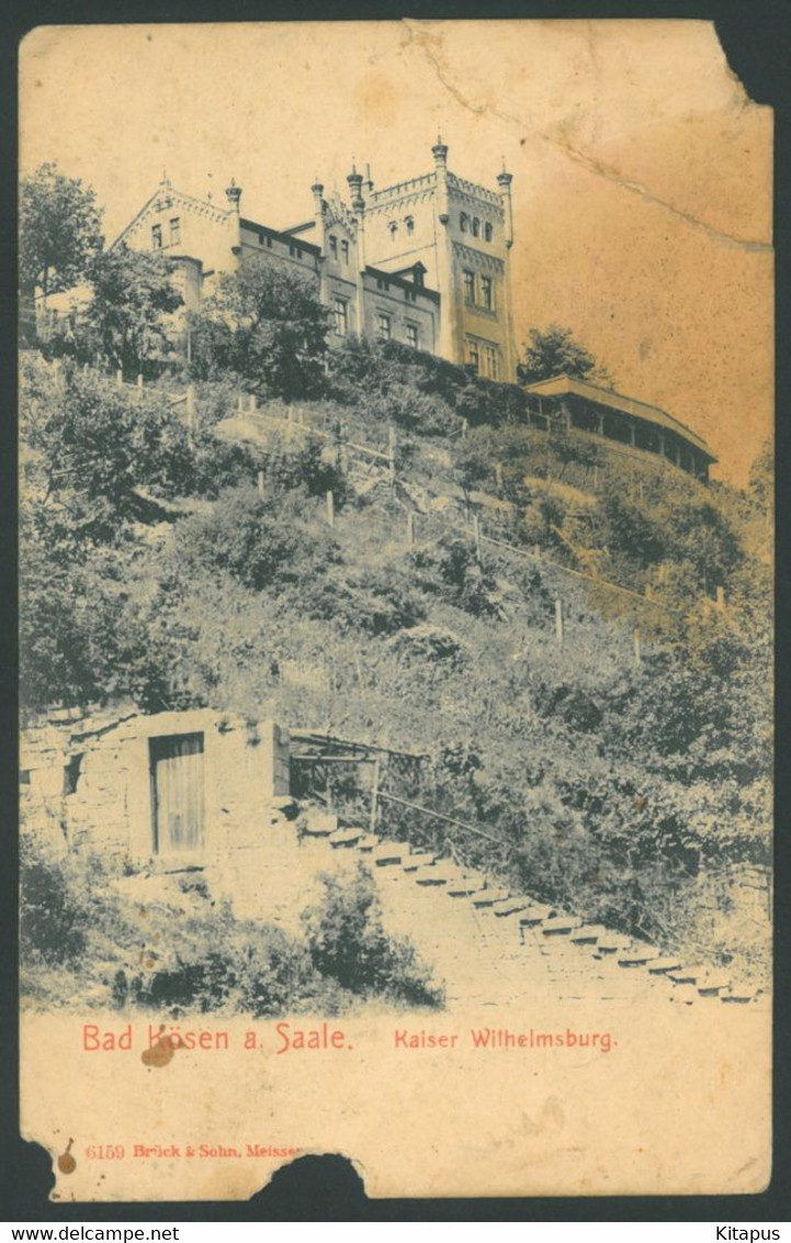 BAD KOESEN vintage postcard Bad Kösen Germany