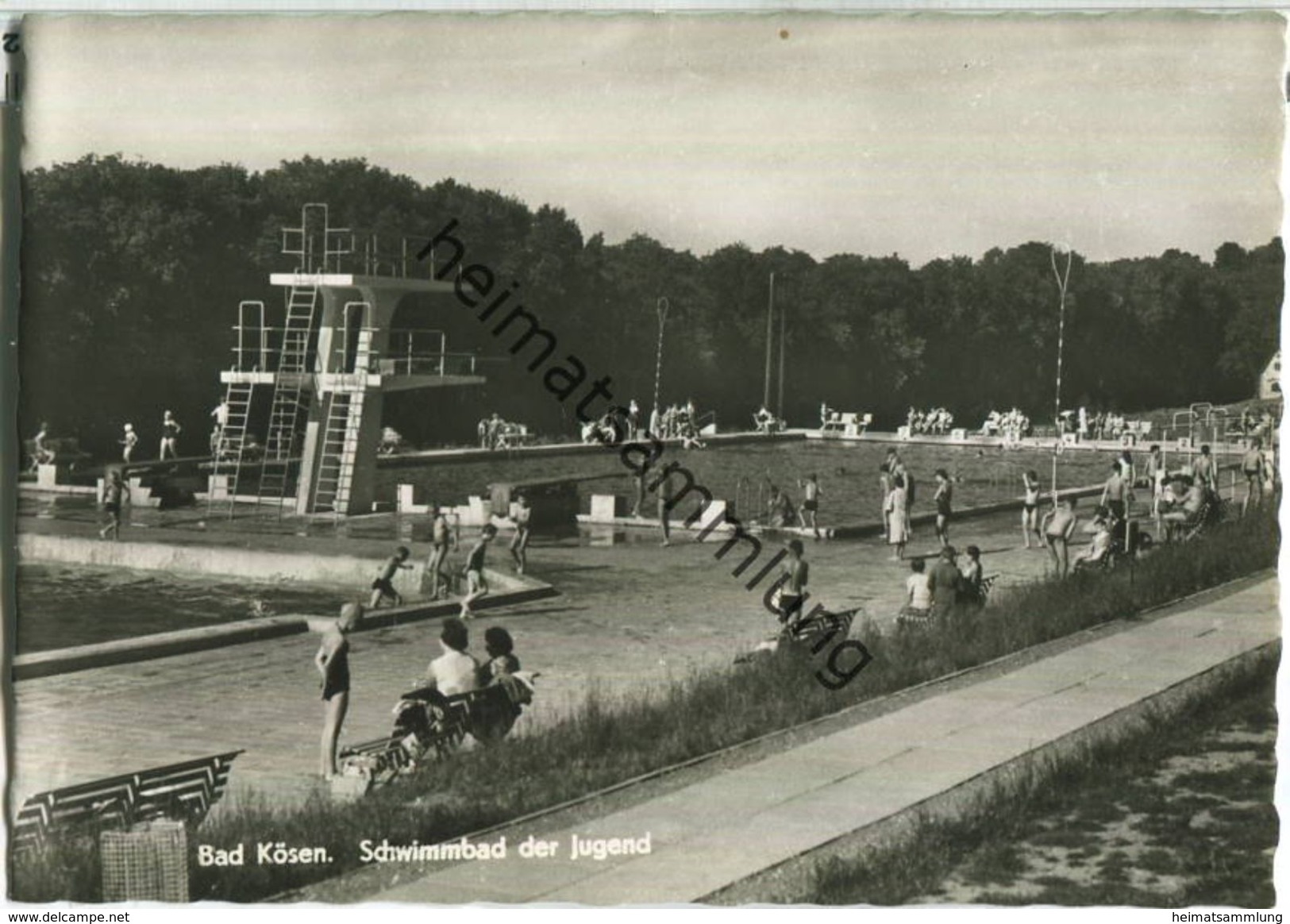 Bad Kösen - Schwimmbad der Jugend - Foto-Ansichtskarte