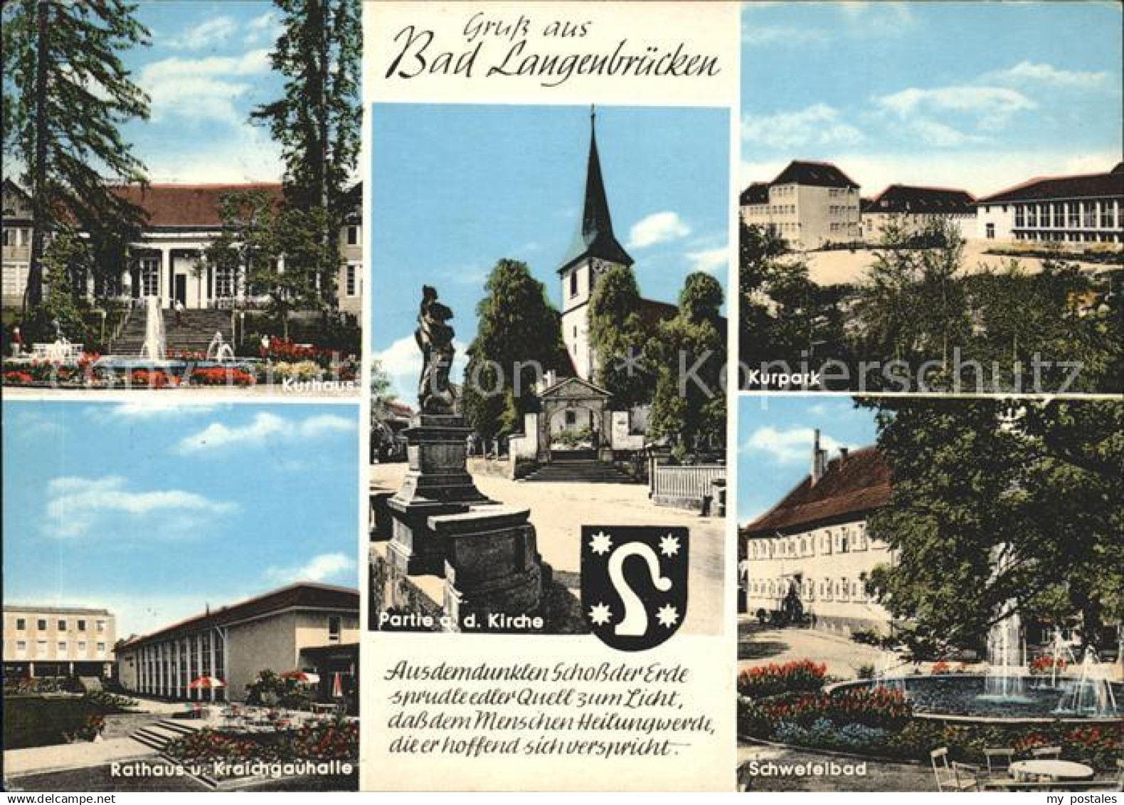 Bad Langenbruecken Bad Schoenborn Kurhaus Kirche Kurpark Rathaus Kraichgauhalle