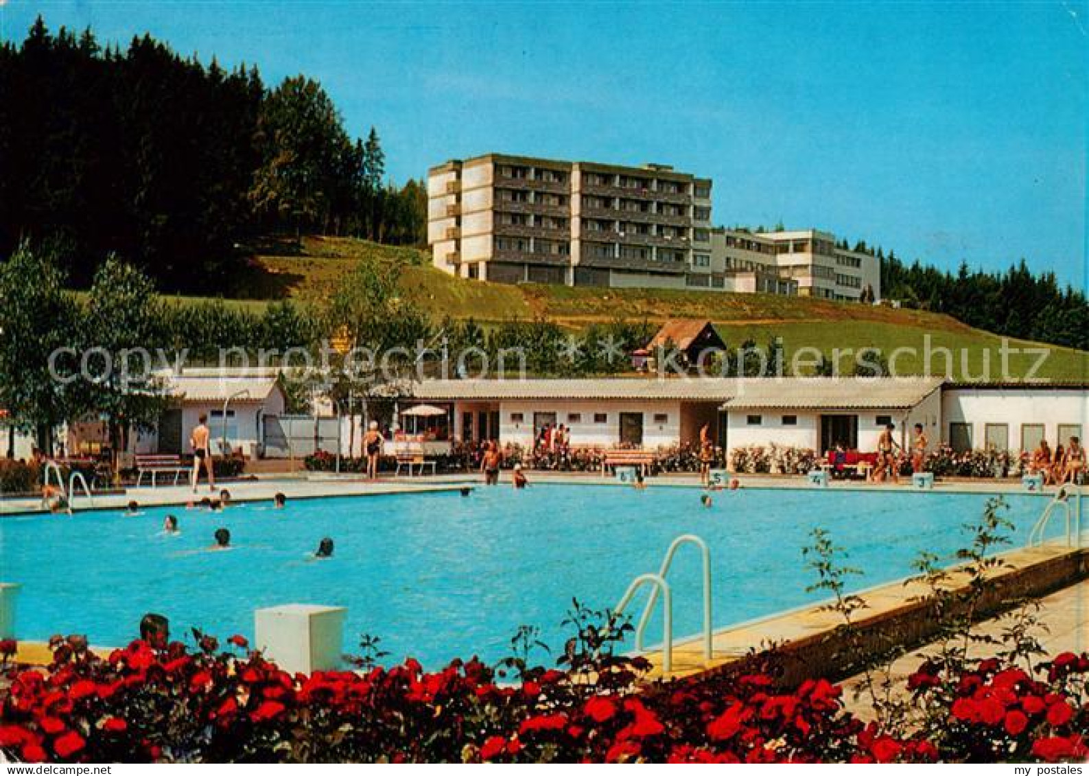 Bad Leonfelden AT Schwimmbad mit Kurhaus