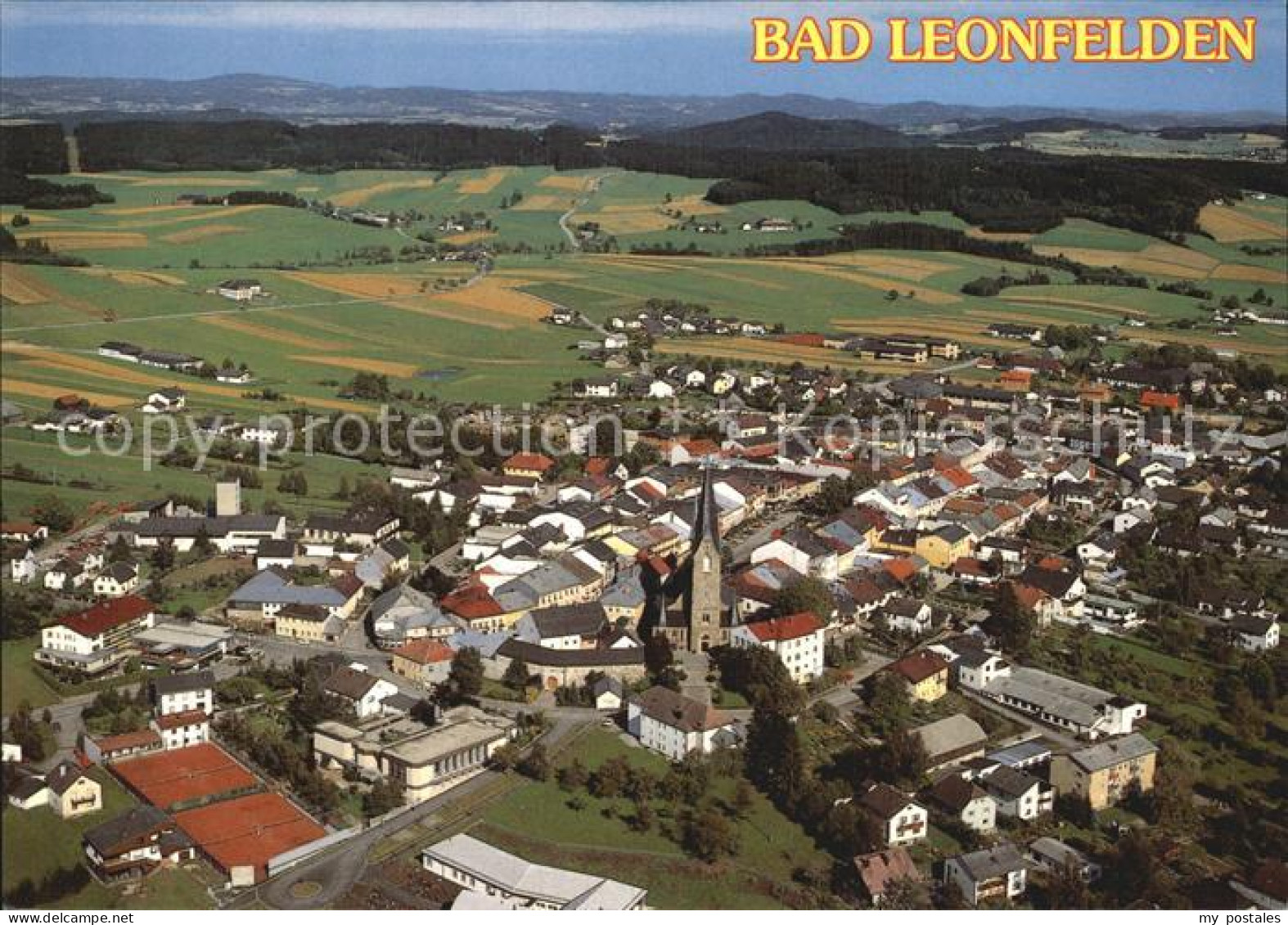 Bad Leonfelden Moor und Kneippkurort Fliegeraufnahme